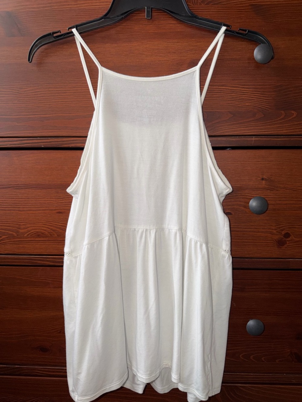 American Eagle Outfitters White Lace-Trim Tank Top - Picture 4 of 5